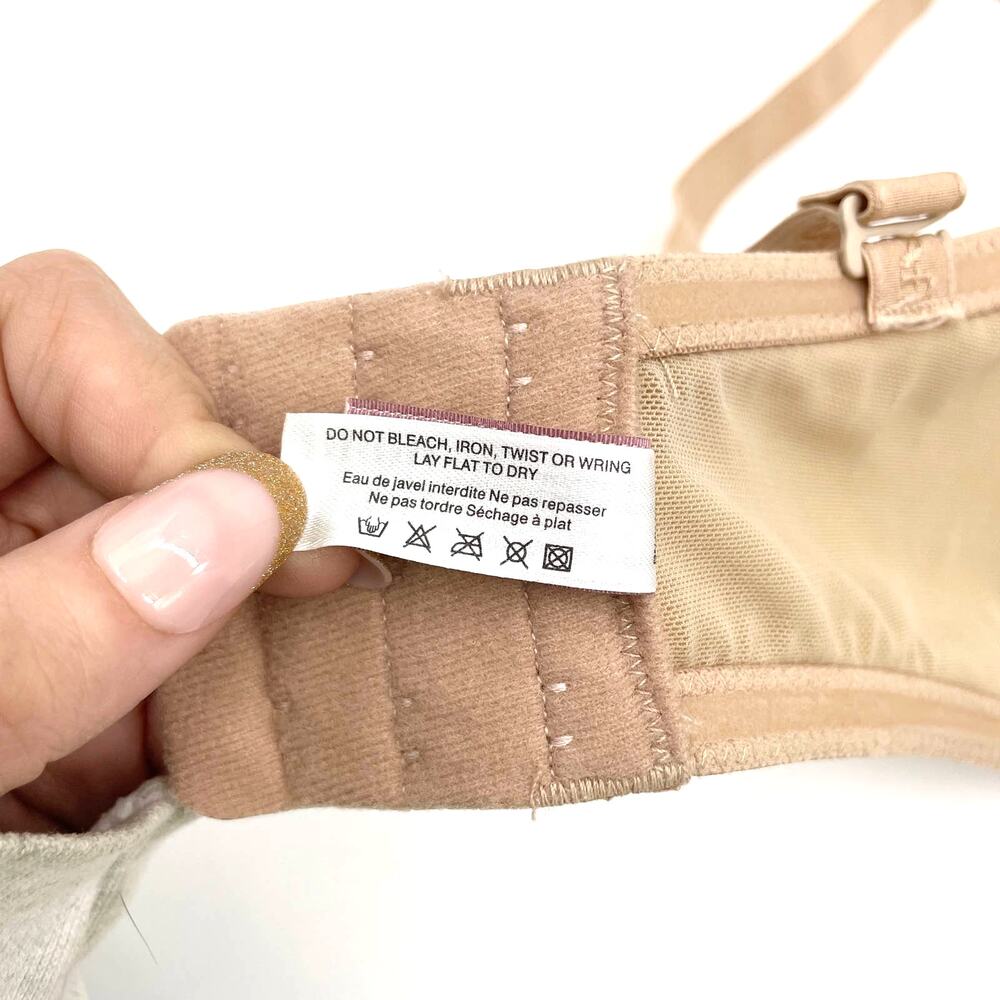Affinitas Intimates Womens 34DD Push Up Bra Molded Convertible Beige Underwire - Picture 10 of 10